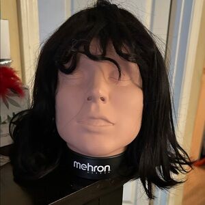 Black Women's Short Straight Synthetic Wig - Unbranded